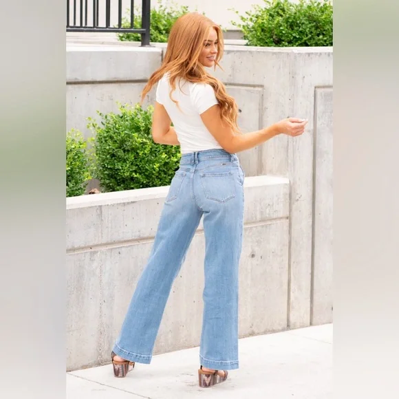 Kancan High Rise Wide Leg - Size 7 - Picture 3 of 3